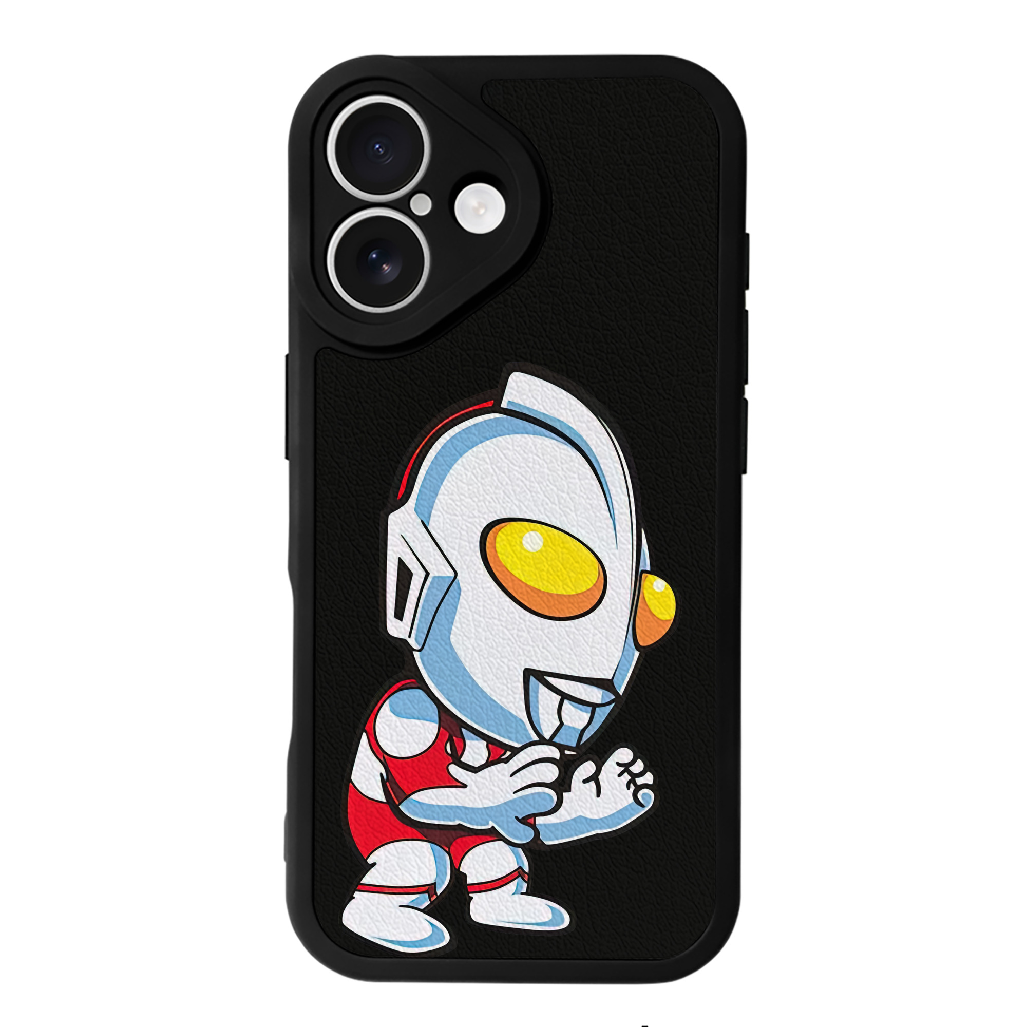 （画像用） ウルトラマン Ultraman 【iPhone 16シリーズ対応】シリコンスマホケース（レザー調） 材質：シリコン